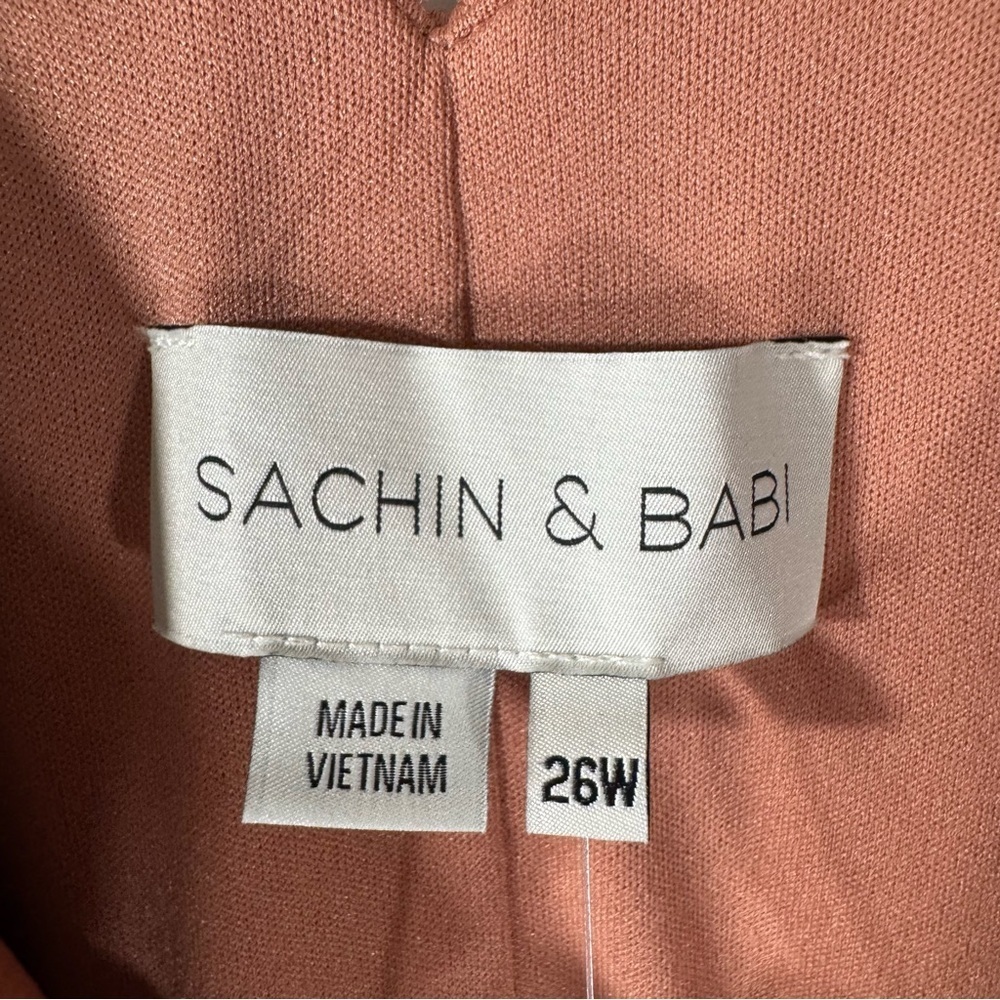 Anthropologie Sachin + Babi Tansy formal Gown apricot satin NWT - Picture 10 of 16
